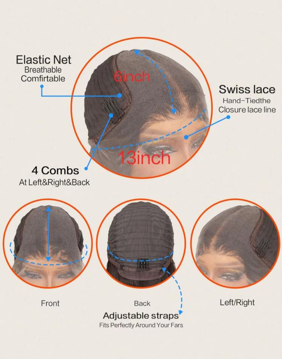 Bombshell Wig (human blend)