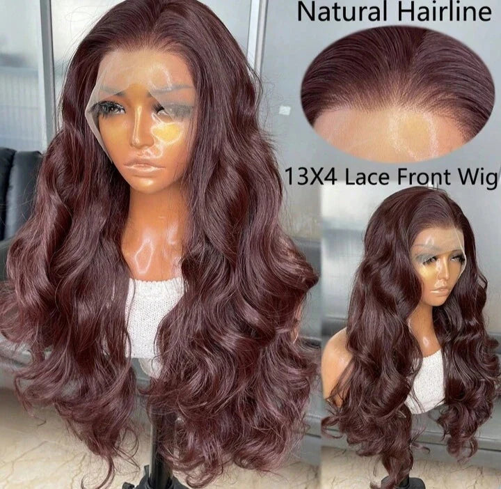 Long Body Wave Glueless Kanekalon Wig (human blend)